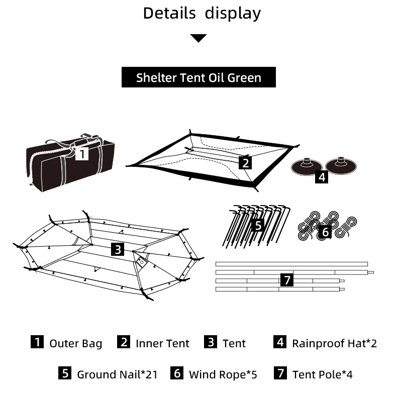 Cheap Goat Tents Blackdeer Shelter Tent Camping Silver Coated Big Tent Canopy Sunshade Rainproof Outdoor Camping Tarp   